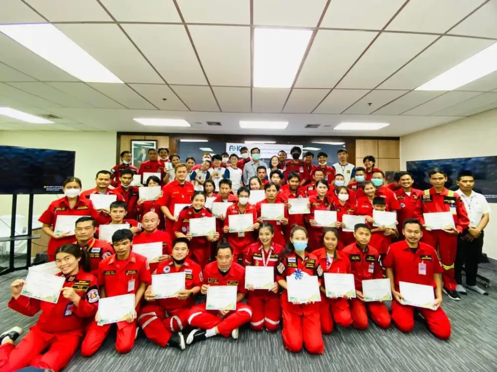 รพ.เอกชล 2 จัดอบรม CPR & AED กู้ภัยมังกร รุ่น 2/2566 พร้อมรับมือเหตุฉุกเฉินทุกสถานการณ์