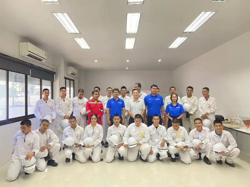 บริษัท ยูนิไทย ชิปยาร์ด แอนด์ เอนจิเนียริ่ง จำกัด สาขาสงขลา ให้ความรู้ด้านความปลอดภัยกับนักศึกษา มทร.ศรีวิชัย