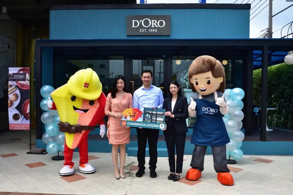 'ตราเพชร' ร่วมแสดงความยินดีเปิดร้านกาแฟ D'Oro สาขาบางใหญ่