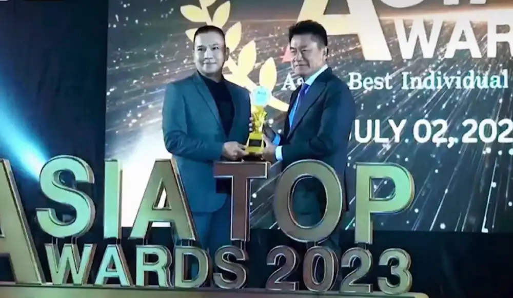 วศิน วรรณพฤกษ์ คว้ารางวัลผู้บริหารงานภาครัฐยอดเยี่ยมจากเวที Asia Top Awards 2023 สุดยอดบุคคลและองค์กรในระดับเอเชีย