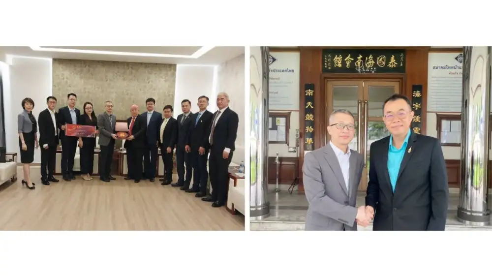 The CACF Organizer pays a courtesy visit to Thai-Chinese Associations in Thailand and invites them to visit
