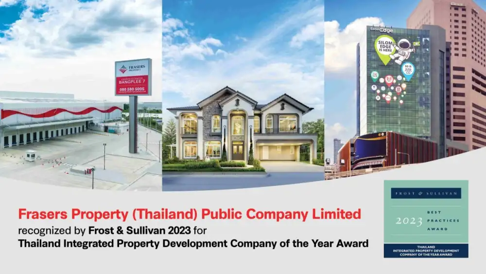 Frasers Property recognised as Thailand's leading integrated real estate developer by Frost & Sullivan