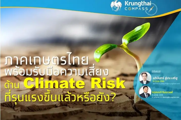 KTB คาดเอลนีโญ ฉุดผลผลิตภาคเกษตรเสียหายกว่า 5.3 หมื่นลบ.