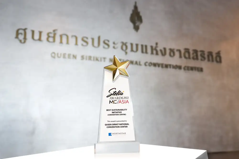 ศูนย์ฯ สิริกิติ์ คว้ารางวัล M&C Asia Stella Awards 2023 ศูนย์การประชุมที่มีการริเริ่มด้านความยั่งยืนเป็นเลิศ