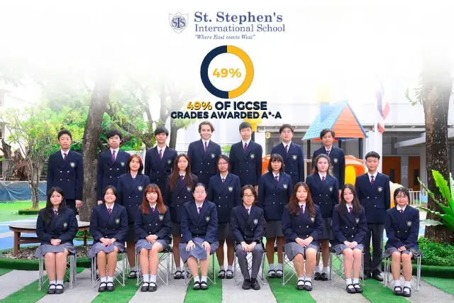ร.ร.นานาชาติเซนต์สตีเฟ่นส์กรุงเทพปลื้มนร.ทำคะแนนสอบ IGCSE, AS และ A Level ดีเยี่ยม