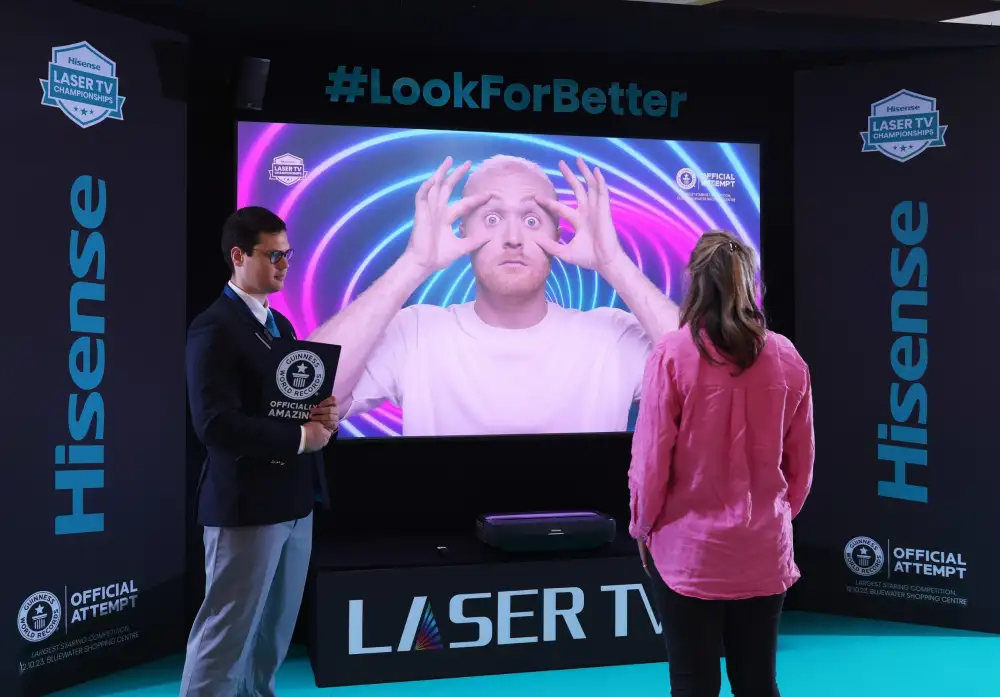 Hisense Secures GUINNESS WORLD RECORDS(TM) Title for Largest Staring Competition with 296 Entrants