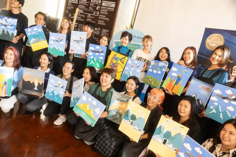 เคทีซีร่วมกับสายการบินแอร์ อัสตานา จัดกิจกรรมเวิร์คช้อปวาดภาพ พร้อมเปิดโปรแกรมเส้นทางท่องเที่ยวเชิงอนุรักษ์และวัฒนธรรม