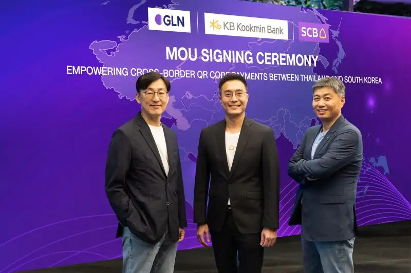 SCB, KB Kookmin Bank, and GLN International to offer tourists from South Korea making QR code payment in Thailand