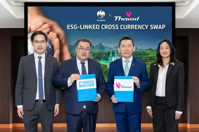 Thaioil and Krungthai Forge Partnership for ESG and Decarbonization-Linked Cross-Currency Swap