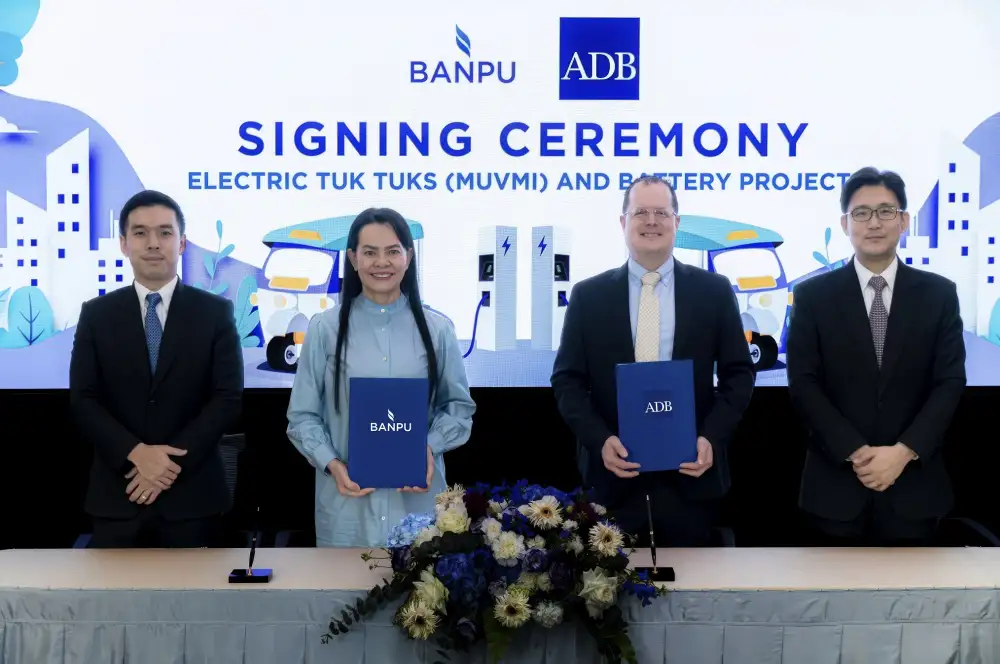 BANPU จรดปากกาเซ็นสัญญากู้ 2.4 พันลบ.จาก ADB เสริมแกร่งธุรกิจอีโมบิลิตี้-แบตเตอรี่