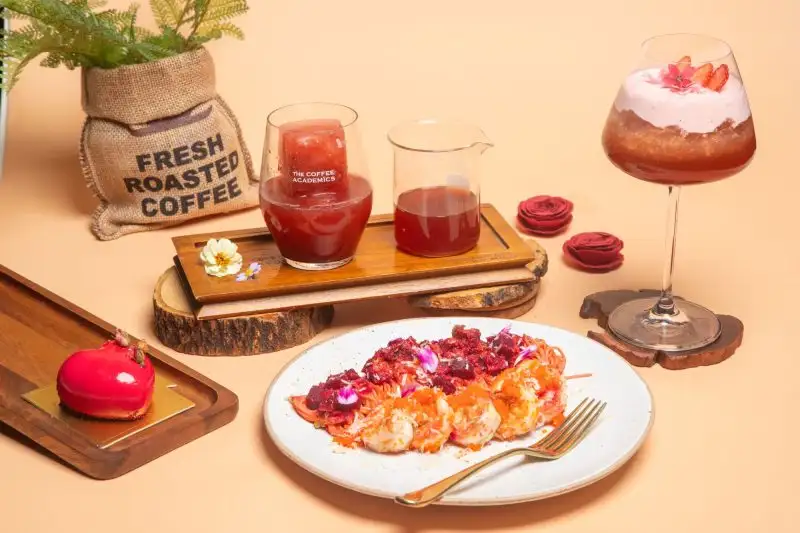 Sweeten up your life with Valentine's special menu featuring food, desserts and drinks at