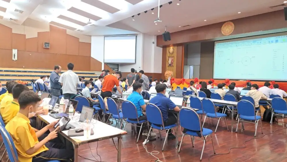 มจพ. จัดอบรมผู้ที่ผ่านเข้ารอบ Thailand Open Robotics Competition 2024 Junior Rescue