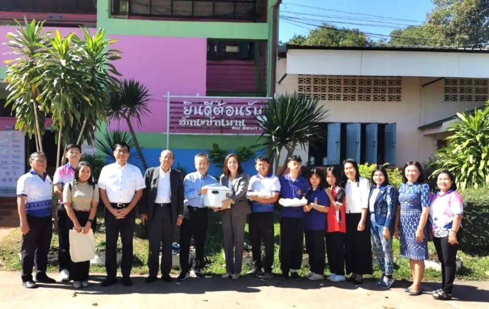 สมาคมชาวจังหวัดโทยาม่าในกรุงเทพฯ เยี่ยมนักเรียนทุนมูลนิธิ EDF