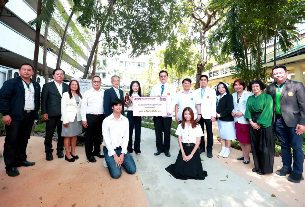 AEON Thailand Foundation supports a renovation of pocket park at the Priest Hospitals to enhance green space and environment