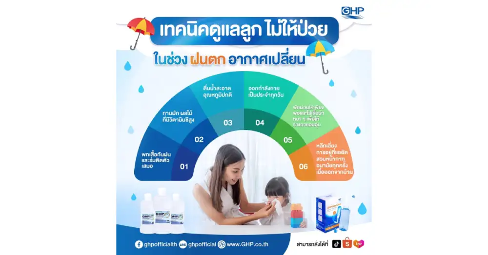 เทคนิคดูแลลูก ไม่ให้ป่วย 