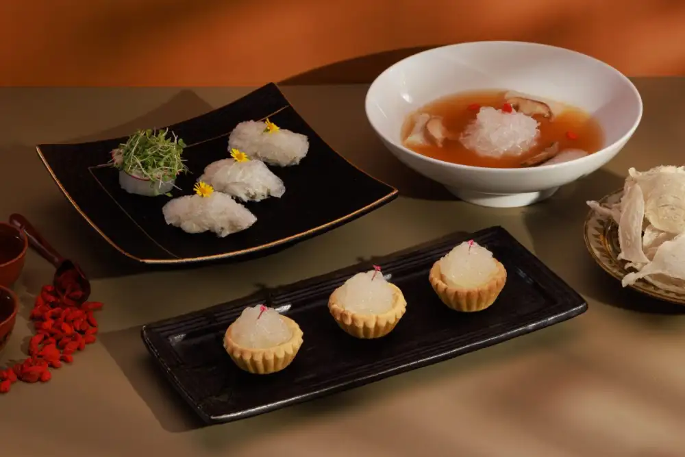 Opulent bird's nest menu at Summer Palace