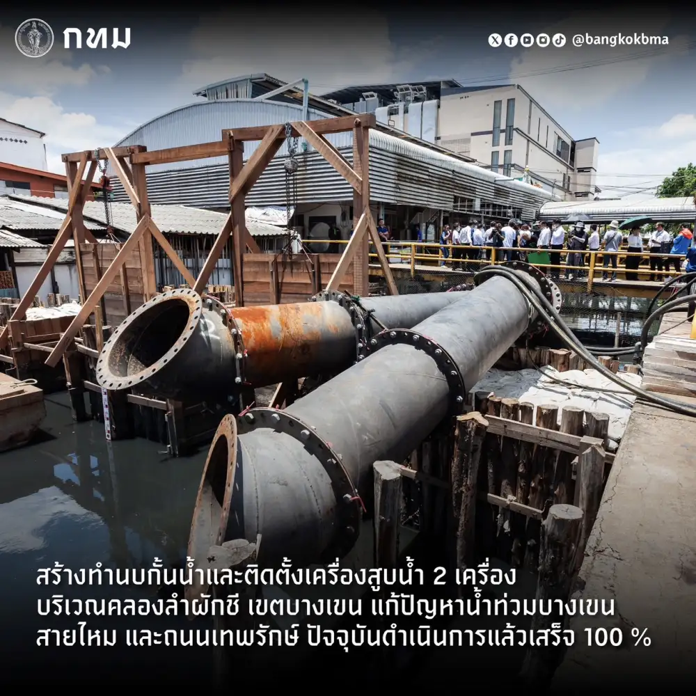 กทม. เดินหน้ารับมือฤดูฝน เร่งปรับปรุงระบบระบายน้ำ 8 จุดเสี่ยงน้ำท่วม