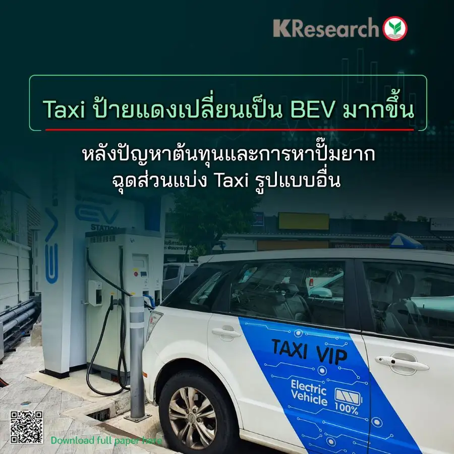 Taxi ไฟฟ้าแนวโน้มโตก้าวกระโดด หลังราคาพลังงานพุ่ง-ปั๊มแก๊สทยอยปิด