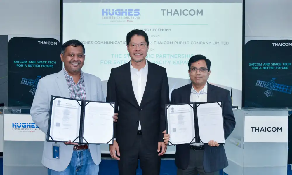 THCOM จับมือ Hughes Communications ให้บริการช่องสัญญาณดาวเทียมในอินเดีย