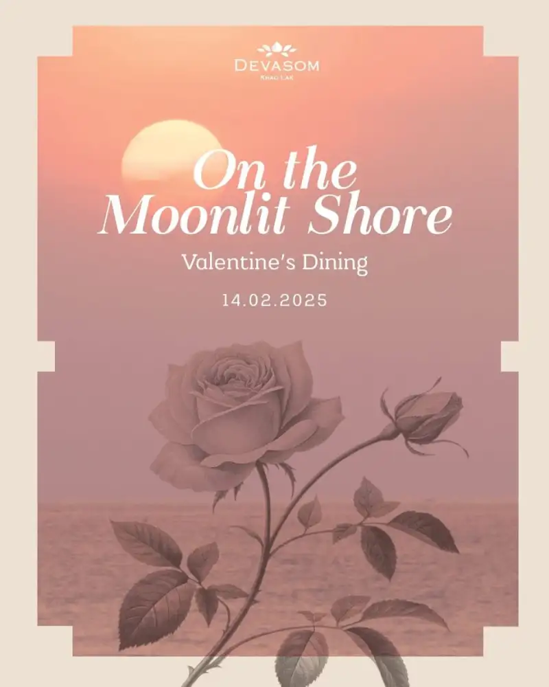 On the Moonlit Shore Valentine's Evening at Devasom Khao Lak