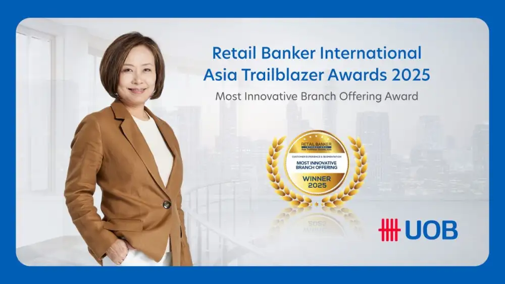 UOB Thailand wins Most Innovative Branch Offering Award at Retail Banker International - Asia Trailblazer Awards 2025