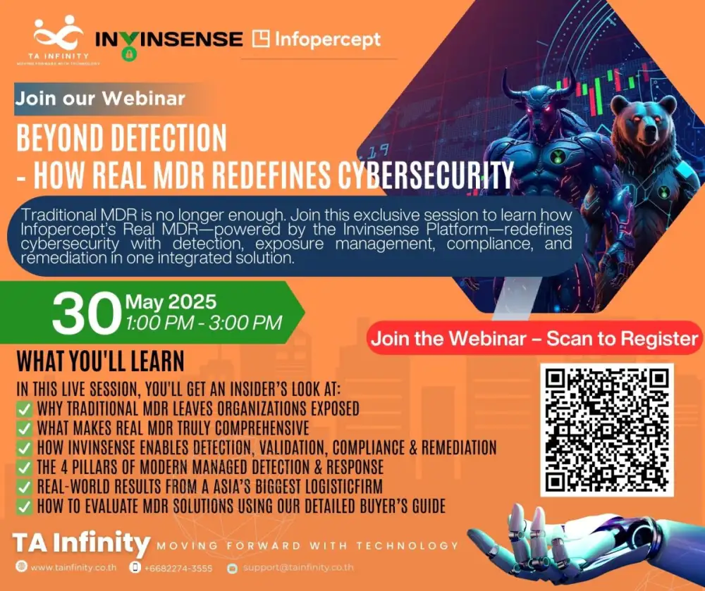 Beyond Detection - How Real MDR Redefines Cybersecurity with Invinsense- Infopercept Free Webinar