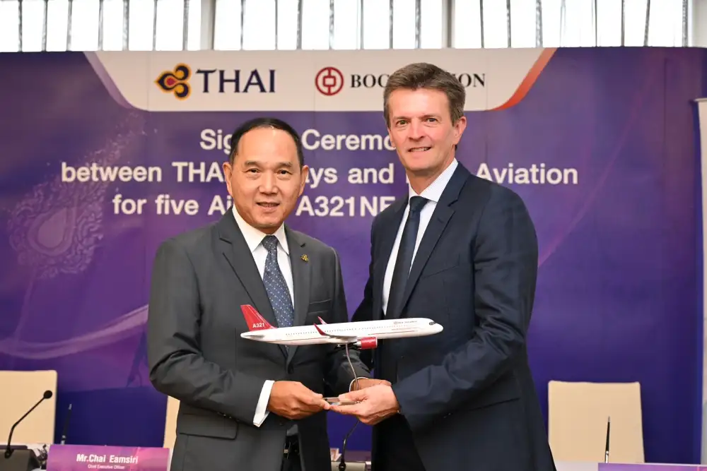 THAI เซ็นสัญญาเช่าเครื่องบิน Airbus A321neo 5 ลำตามแผน