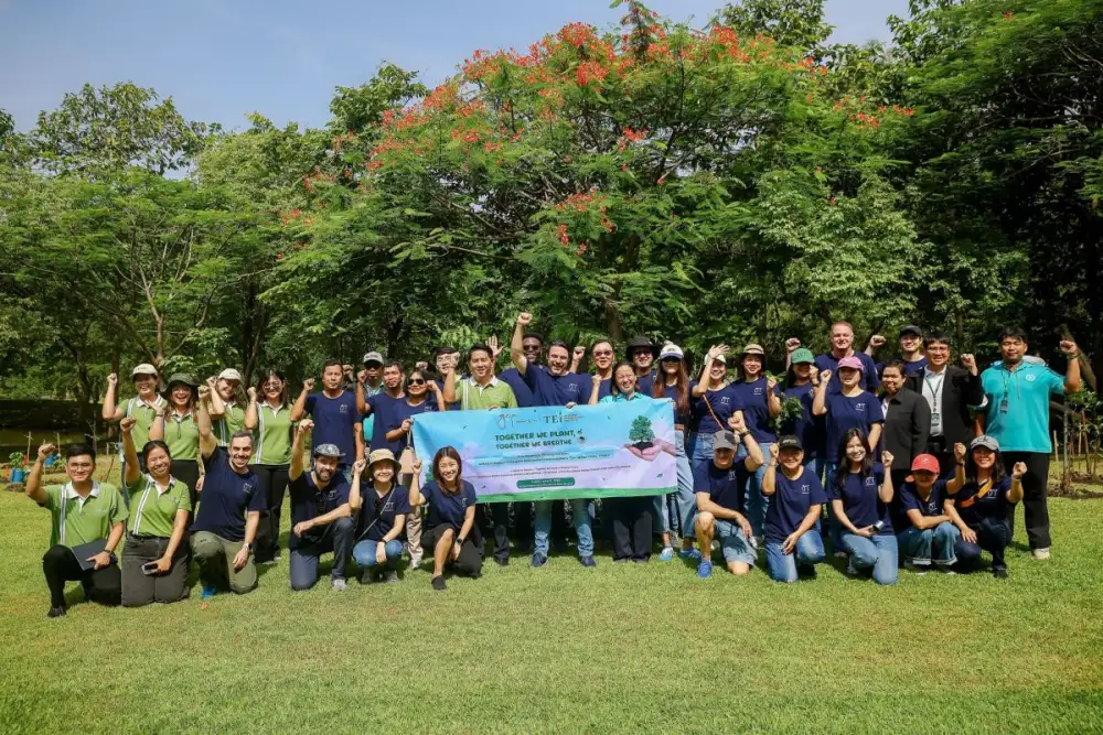 TEI จับมือ GCP Hospitality ร่วมปลูกต้นไม้ ลดฝุ่น PM2.5 สร้างเมืองสีเขียวเพื่อคุณภาพชีวิตที่ดี