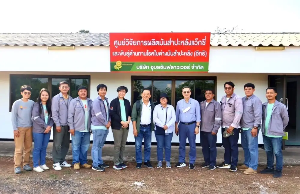 'UBE' จับมือรัฐ 'ขยายมันสำปะหลังสายพันธุ์อิทธิ ต้านทานไวรัสใบด่าง' ส่งมอบพันธุ์สะอาดผลผลิตดี ให้เกษตรกรต้นแบบ จ.อุบลฯ ร่วมสร้างความมั่นคงทางอาหาร เพิ่มพื้นที่เพาะปลูก 20,000 ไร่ ปี 2570
