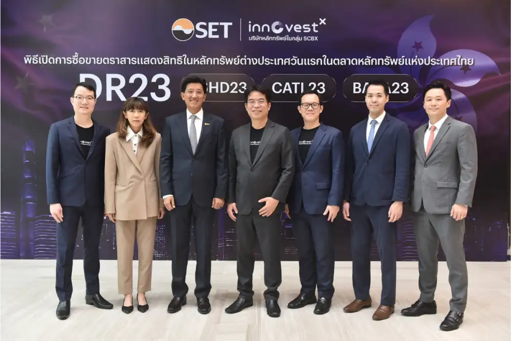 InnovestX, under SCBX Group, launches DR23 featuring high-dividend ETFs and top-growth Chinese tech stocks, now tradable like local shares.