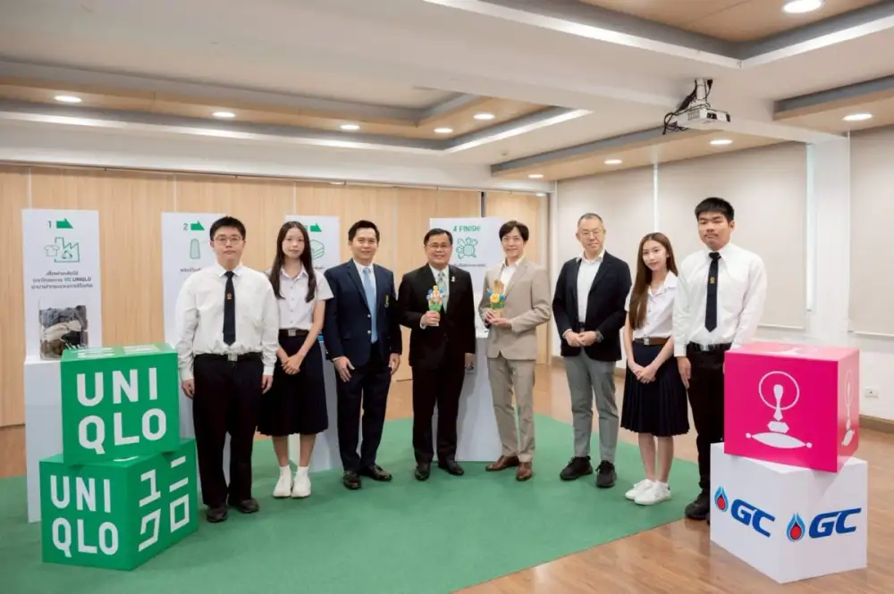โรงเรียนสาธิตจุฬาฯ ร่วมกับยูนิโคล่ แถลงข่าวโครงการ Happy Gloves 
