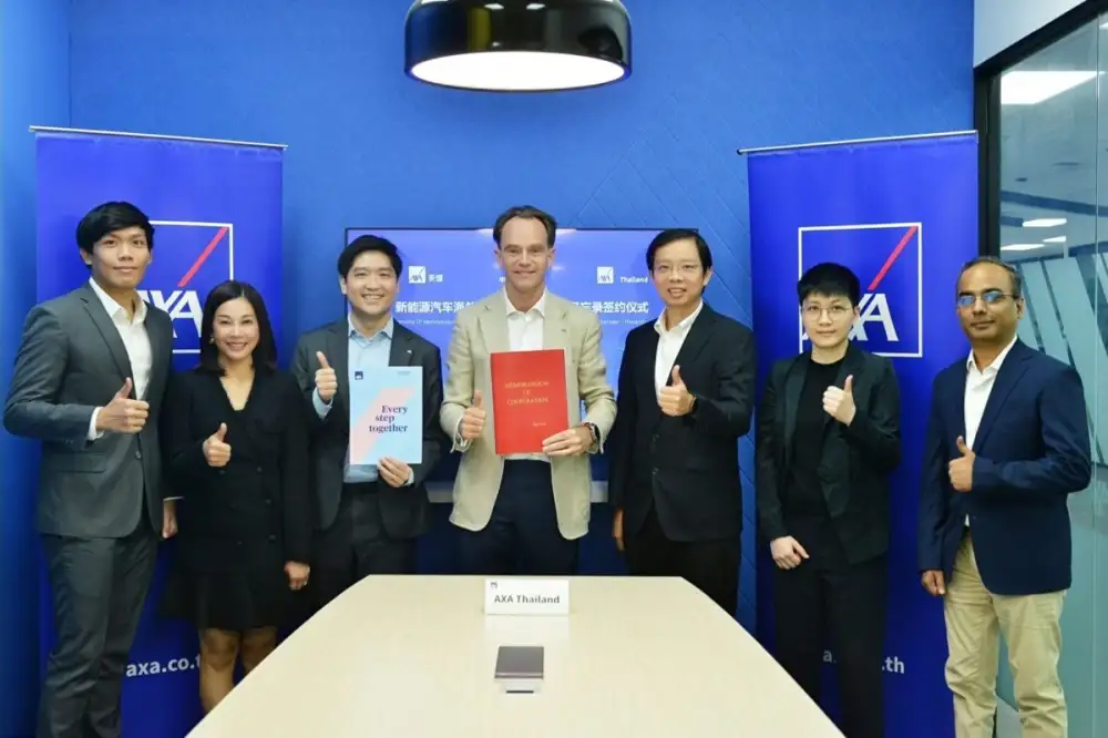 แอกซ่าประกันภัย ร่วมกับ AXA Tianping และ PICC ลงนาม บันทึกข้อตกลงความร่วมมือ (MOU) ในโครงการ Global EV Insurance