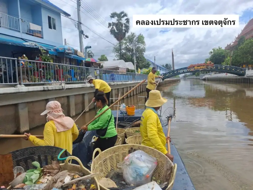 กทม. เข้มกวดขันลักลอบทิ้งขยะลงคลอง ติดกล้อง CCTV - จับปรับผู้กระทำผิด