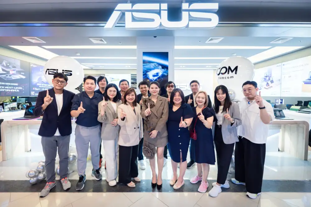 ASUS ปักหมุดชลบุรี เปิดร้านแฟลกชิปแห่งที่ 7 หนุนกลยุทธ์เสริมแกร่งตลาดเทคโนโลยีภูมิภาค ตอกย้ำผู้นำตลาด AI PC พร้อมนำเสนอประสบการณ์ One ASUS ครบวงจรในพื้นที่เศรษฐกิจศักยภาพสูง
