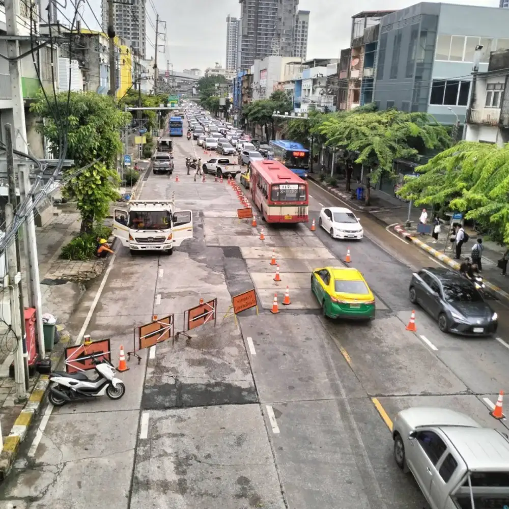 กทม. รุดแก้ถนนประชาราษฎร์สาย 1 ทรุดตัว พร้อมเปิดให้ประชาชนสัญจรตามปกติ