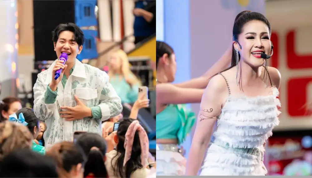 ไอซ์ ศรัณยู-หญิงลี ศรีจุมพล เสิร์ฟทุกความสนุกฉลอง โรบินสันไลฟ์สไตล์ สระบุรี โฉมใหม่