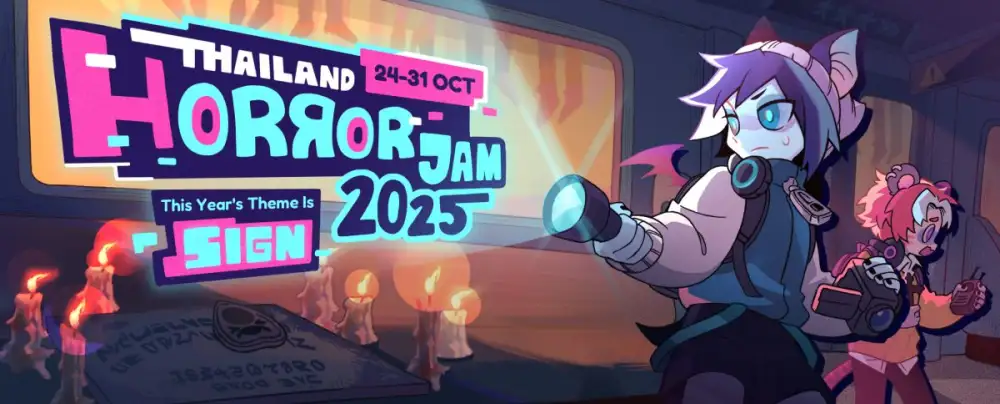 ทำเกม ปล่อยผี! Thailand Horror Jam 2025 กิจกรรมเกมแจมออนไลน์ 7 วันเต็ม เริ่ม 24 ตุลาคมนี้!