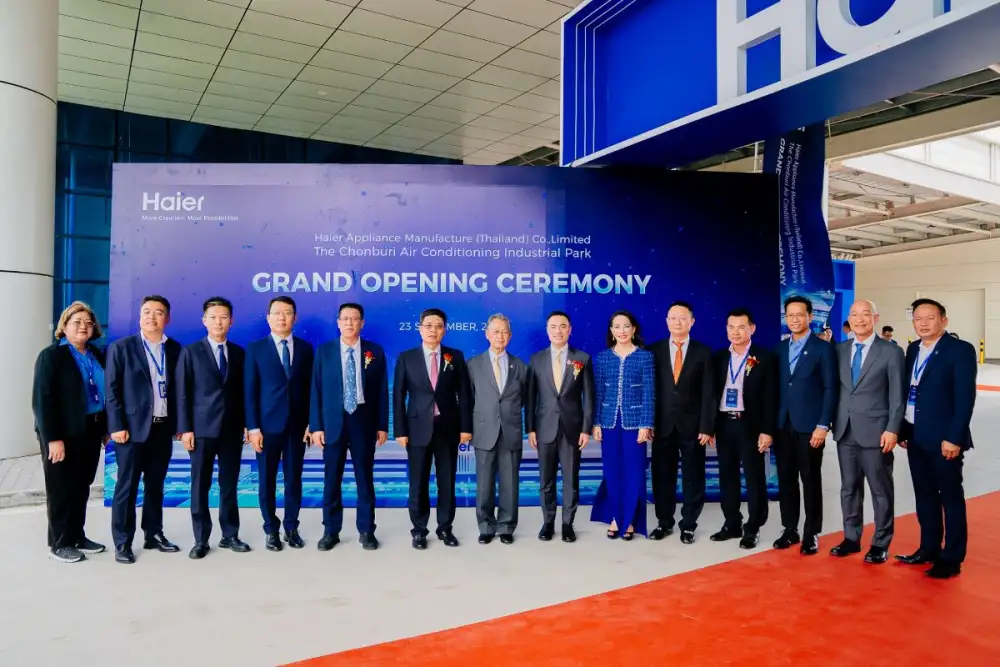 WHA Group Congratulates the Grand Opening of Haier's Air Conditioner Manufacturing Plant at WHA Eastern Seaboard Industrial Estate 3, Chonburi.