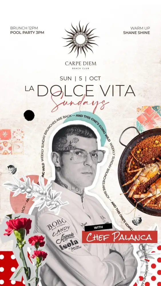 La Dolce Vita Sundays Return to Carpe Diem: Mediterranean Soul Meets Phuket's Social Spirit