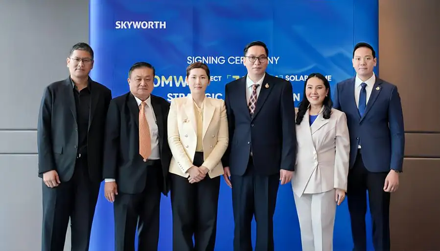 SKYWORTH PV จับมือ Solve System ลงนาม MOU พัฒนาโครงการโซลาร์ 120MW และโซลาร์โฮม 30MW ในไทย