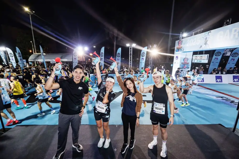 AXA Insurance joins the launch of Garmin Run Asia Series 2025 Thailand Half-Marathon Running Event
