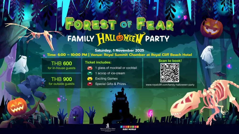 Celebrate Halloween with the Whole Family at Royal Cliff's Forest of Fear Party