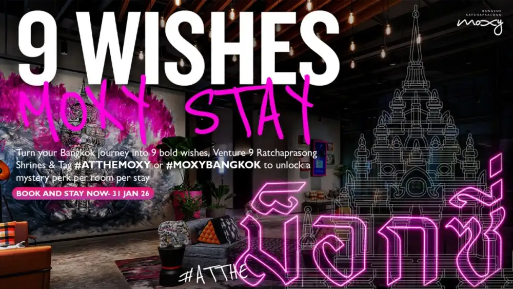 Moxy Bangkok Ratchaprasong Invites Travelers to Discover Bangkok's Blessings through the 
