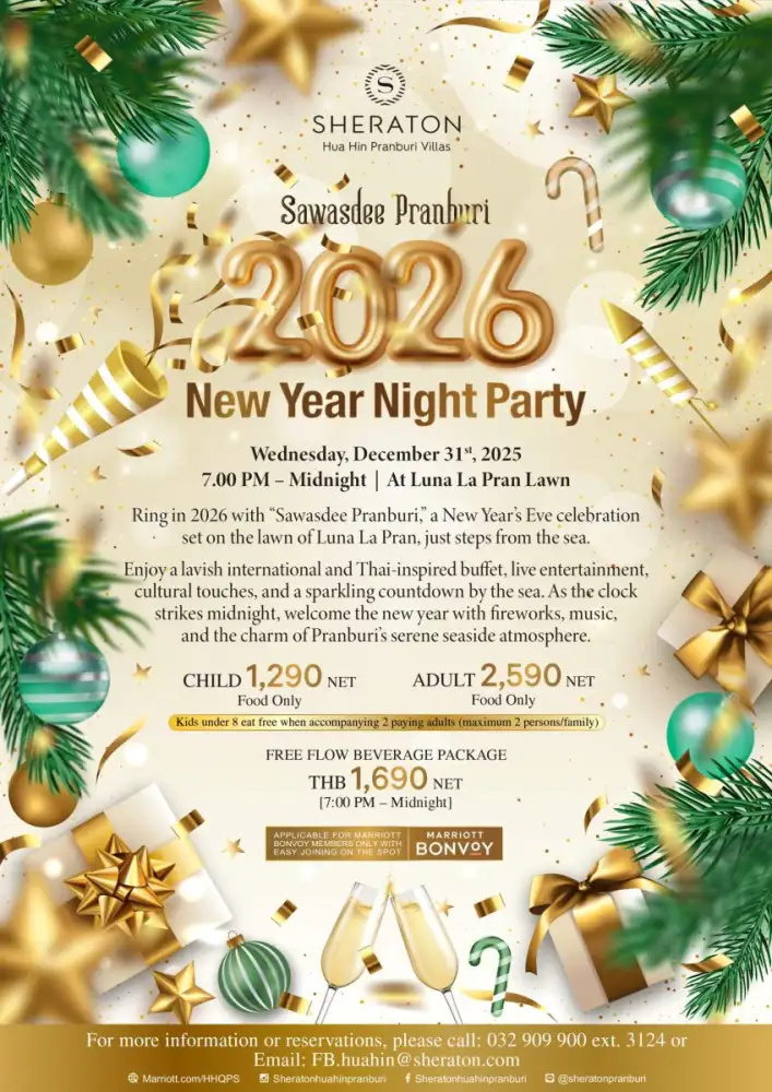 Celebrate a Warm & Joyful Festive Season at Sheraton Hua Hin Pranburi Villas