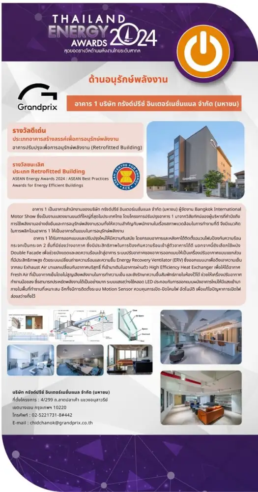 กรังด์ปรีซ์ฯ คว้ารางวัลดีเด่น 