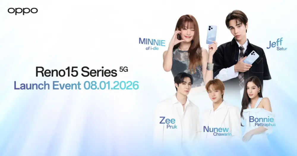 OPPO เตรียมเปิดประสบการณ์พอร์ตเทรตอัปเกรดไปอีกขั้นในงาน OPPO Reno15 Series 5G Launch Event