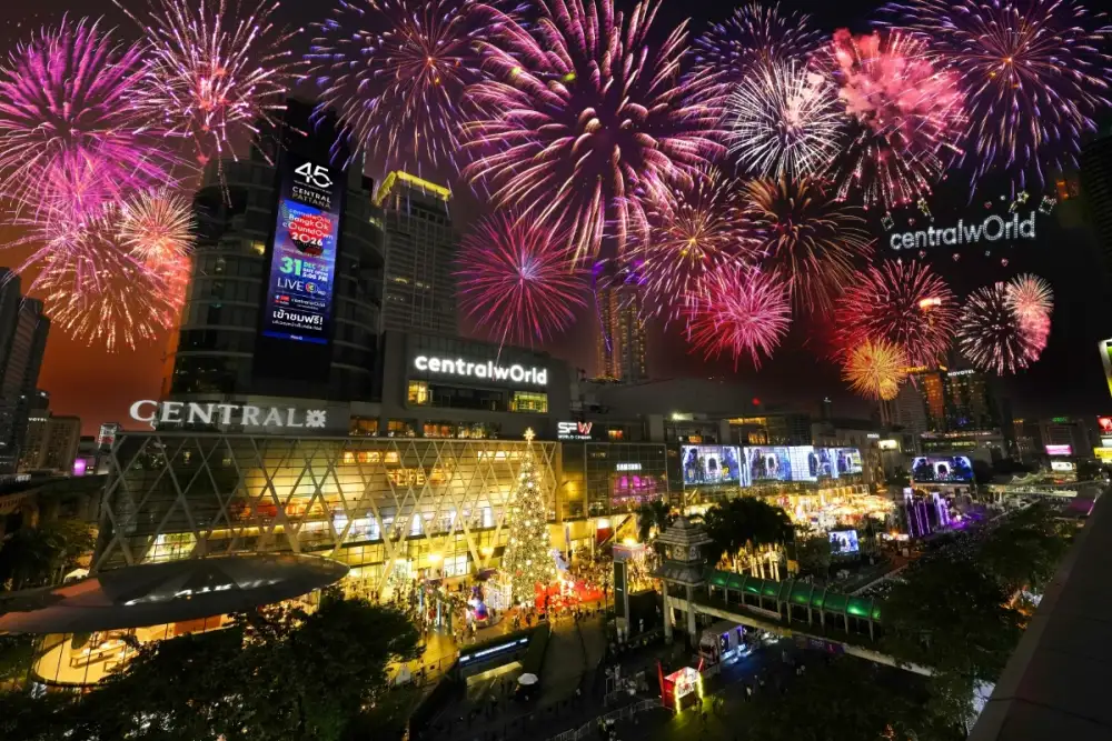 Thailand Rings in the New Year at Bangkok's 'Times Square of Asia', Central World