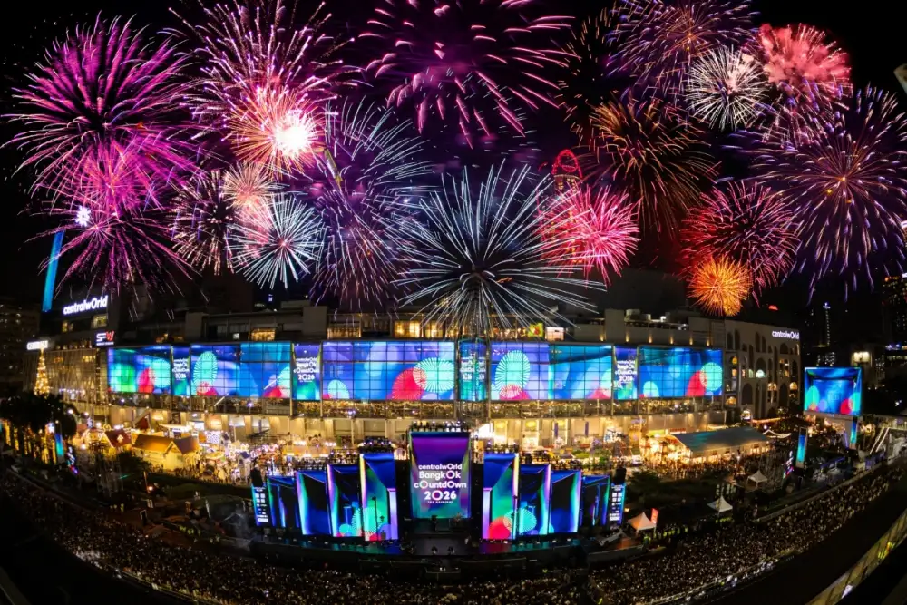 Thailand Rings in the New Year at Bangkok's 'Times Square of Asia', Central World