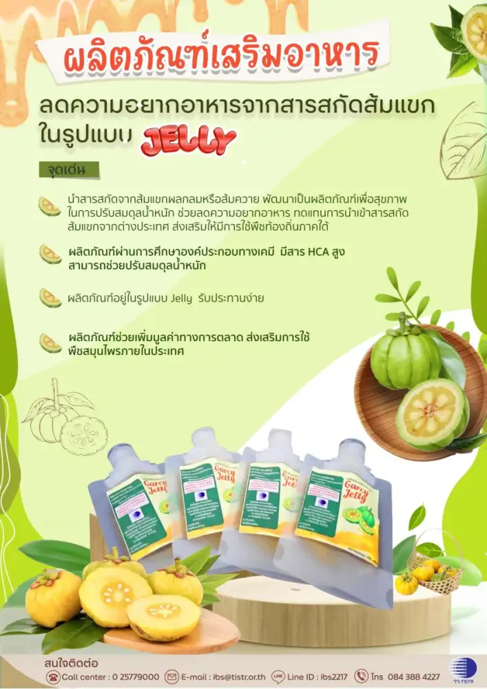 วว. เพิ่มมูลค่าสารสกัดส้มแขกพืชท้องถิ่นภาคใต้ของไทยสู่การพัฒนา 