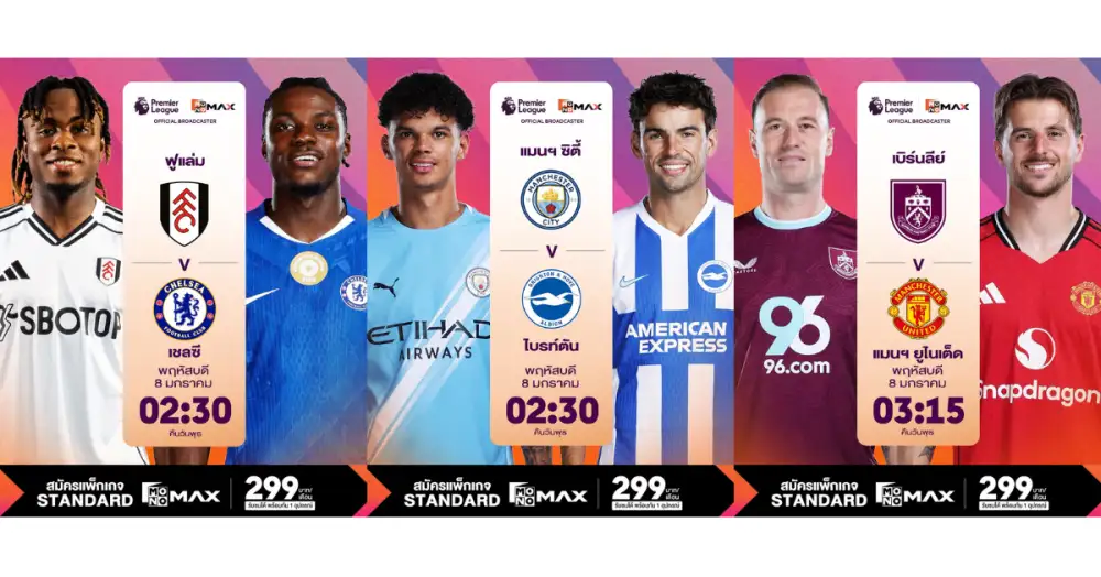 ศึกยักษ์ชนยักษ์กลางสัปดาห์พรีเมียร์ลีก ซูปเปอร์บิ๊กแมตซ์เดือด 